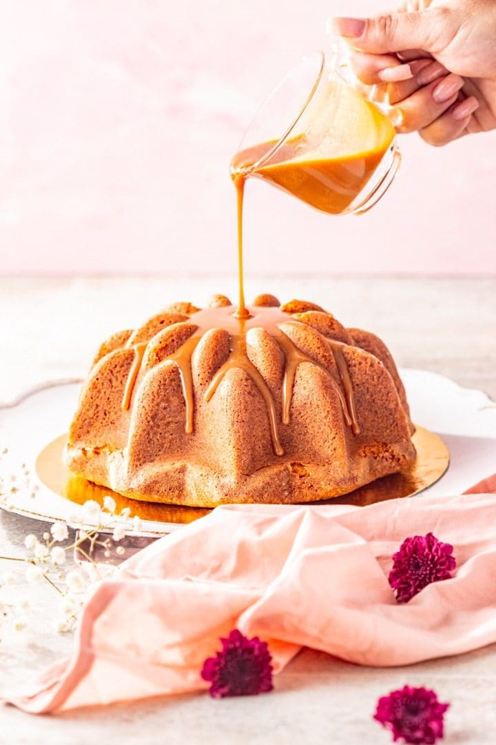 receita bolo de caramelo