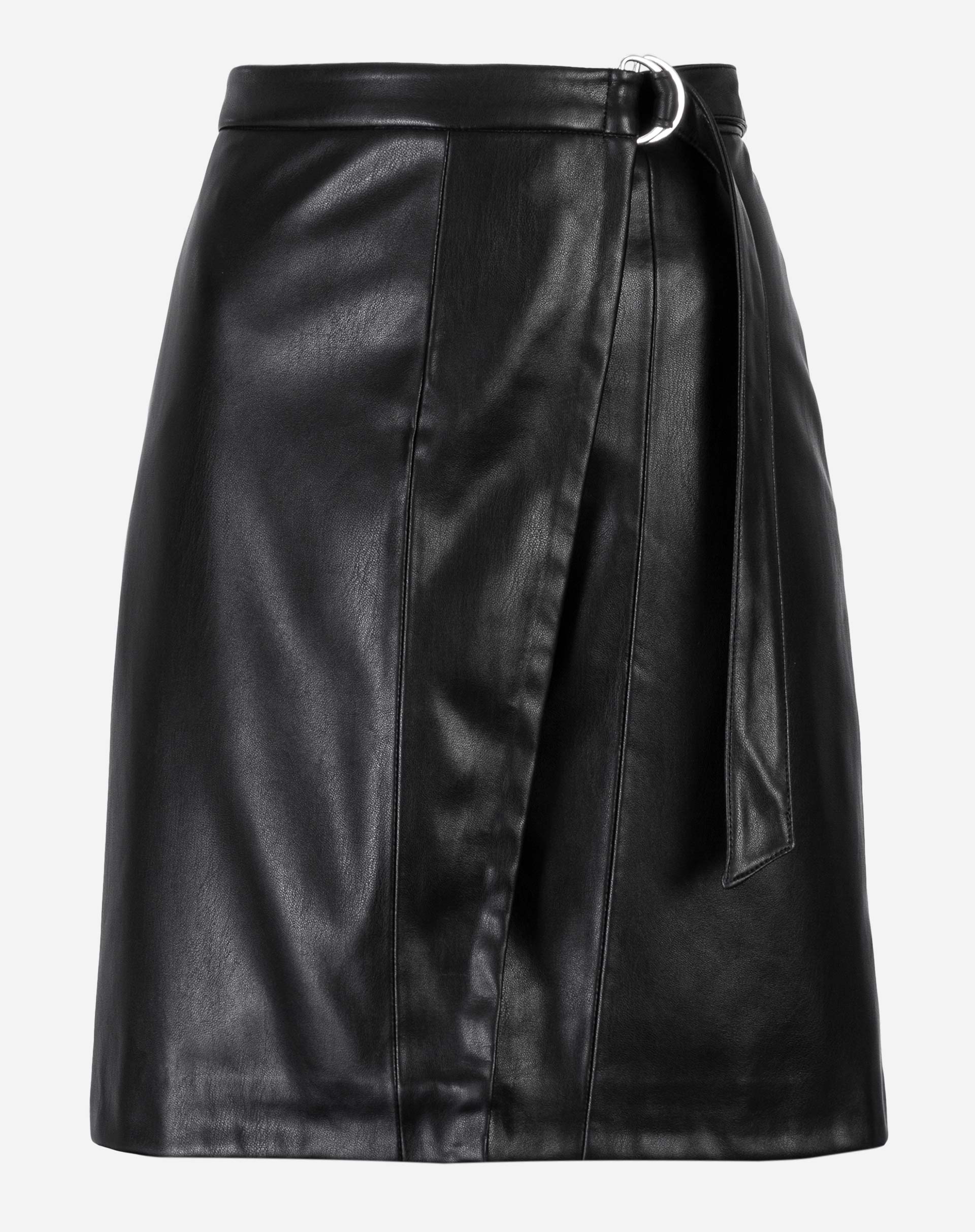 Saia Leather curta e com cinto: de R$189,90 por R$94,90.