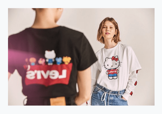 Moda - coleção Hello Kitty e Levi's - camiseta Moda - coleção Hello Kitty e Levi's - camiseta
