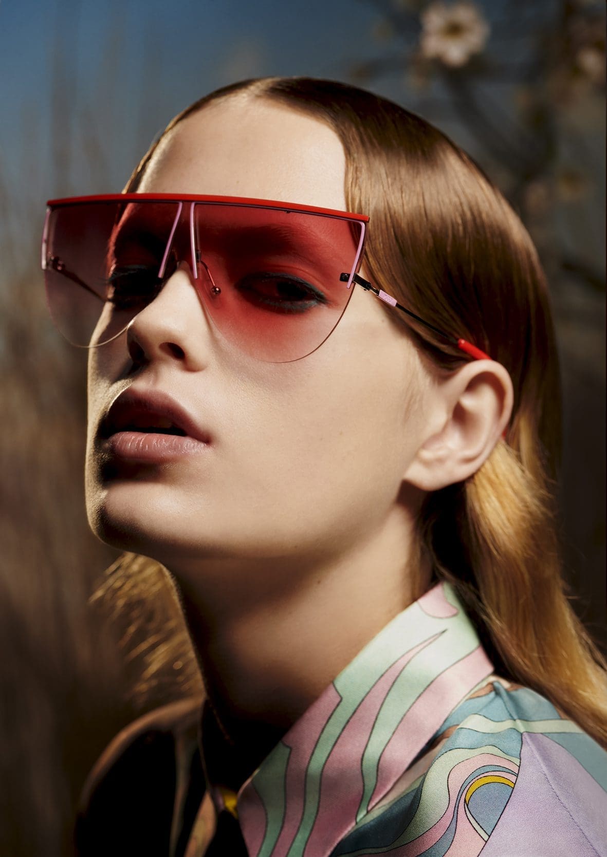 Emilio Pucci Óculos Máscara vermelho